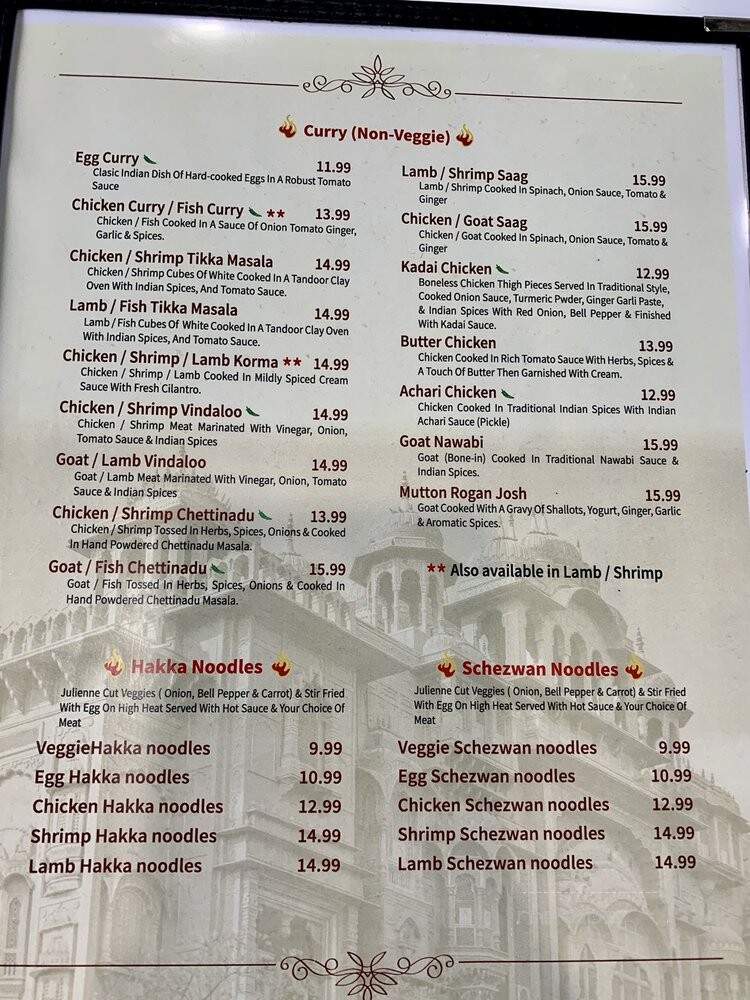 Persis Indian Grill - Cookeville, TN menu_pic