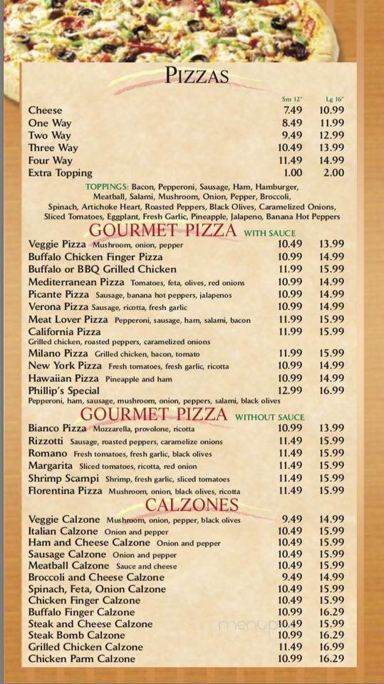 Phillip's Roast Beef - Rowley, MA menu_pic