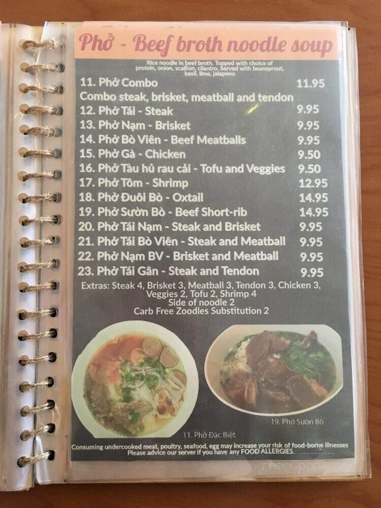 Pho-ever Yours - Narberth, PA menu_pic