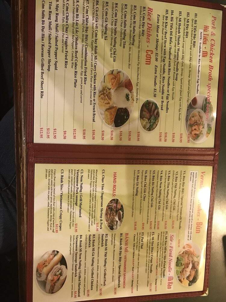 Pho Sen - Vancouver, WA menu_pic