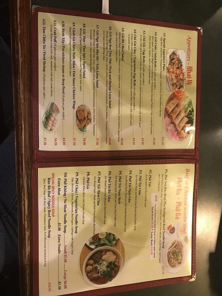 Pho Sen - Vancouver, WA menu_pic