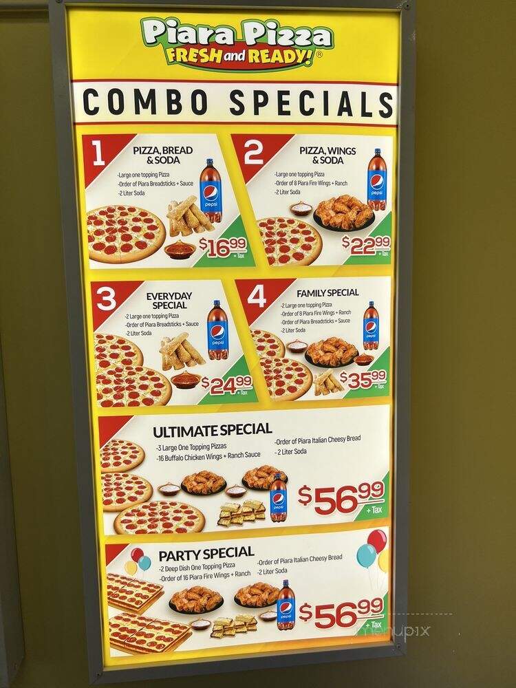 Piara Pizza - El Monte, CA menu_pic