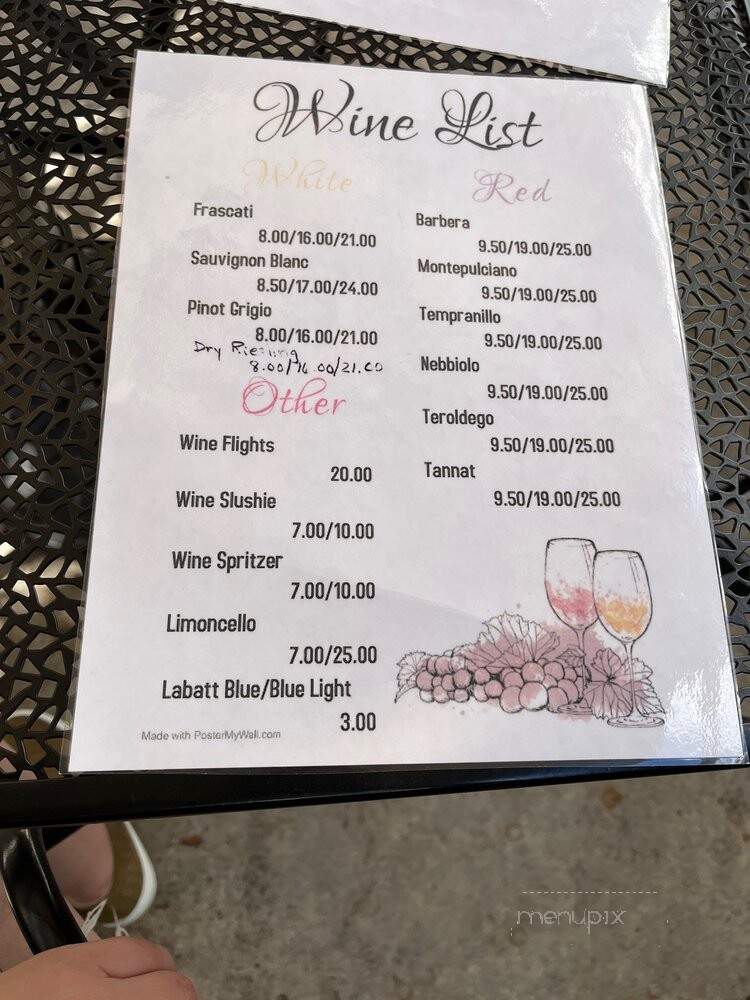 Piazza Talarico and Papa Joe's Wine Cellar - Pittsburgh, PA menu_pic