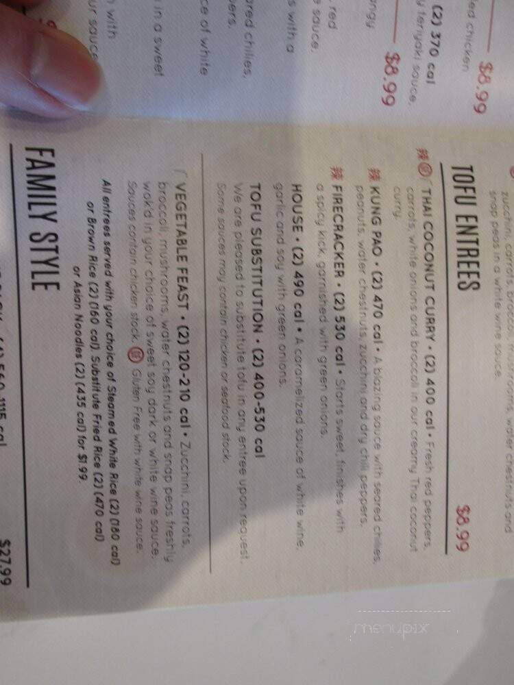Pick Up Stix Fresh Asian Flavors - Glendora, CA menu_pic