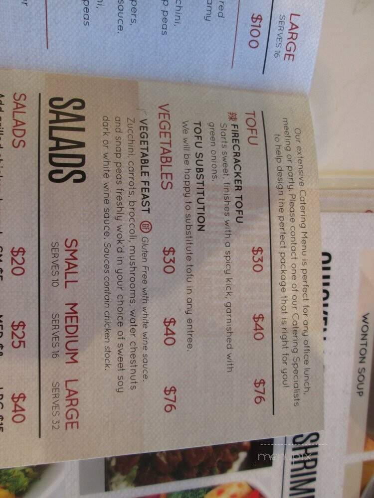 Pick Up Stix Fresh Asian Flavors - Glendora, CA menu_pic