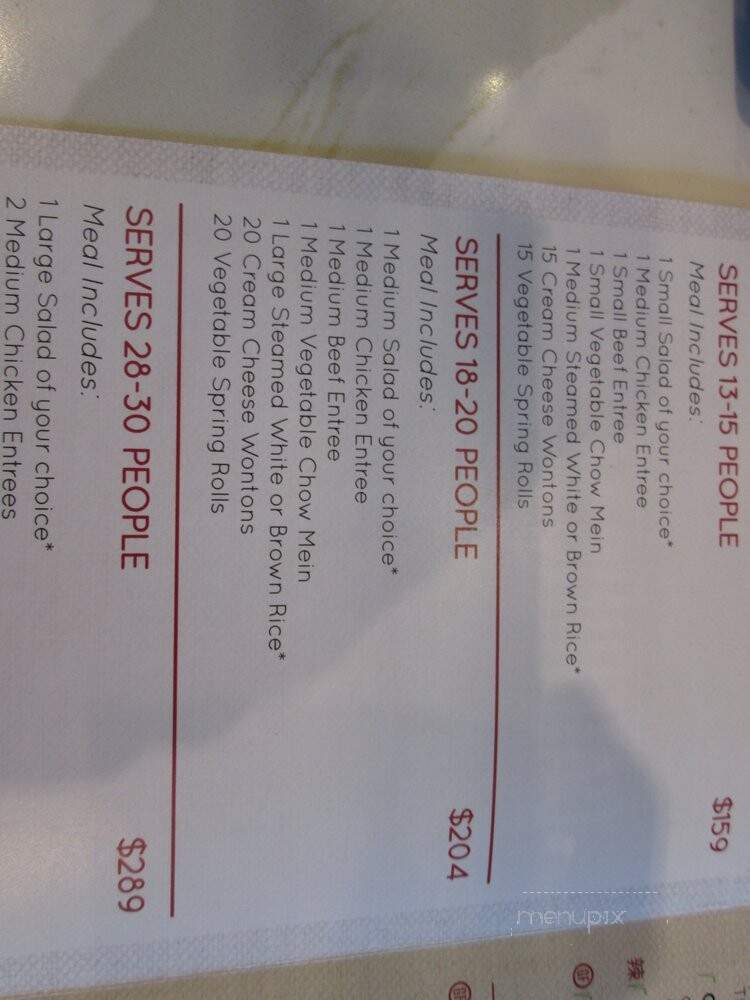Pick Up Stix Fresh Asian Flavors - Glendora, CA menu_pic