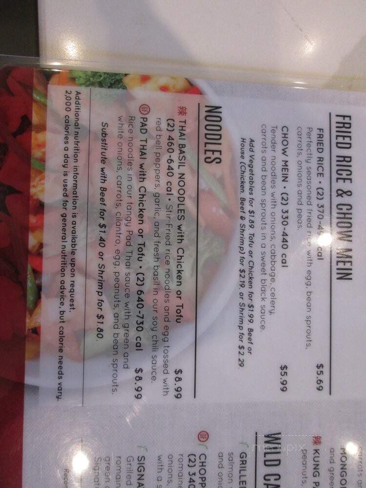 Pick Up Stix Fresh Asian Flavors - Glendora, CA menu_pic