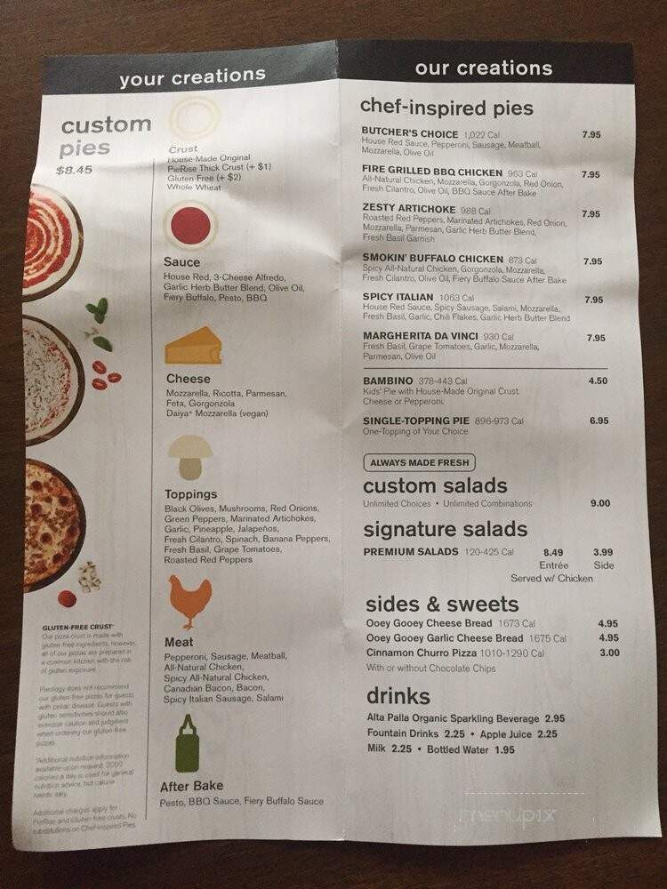Pieology Pizzeria - Plantation, FL menu_pic