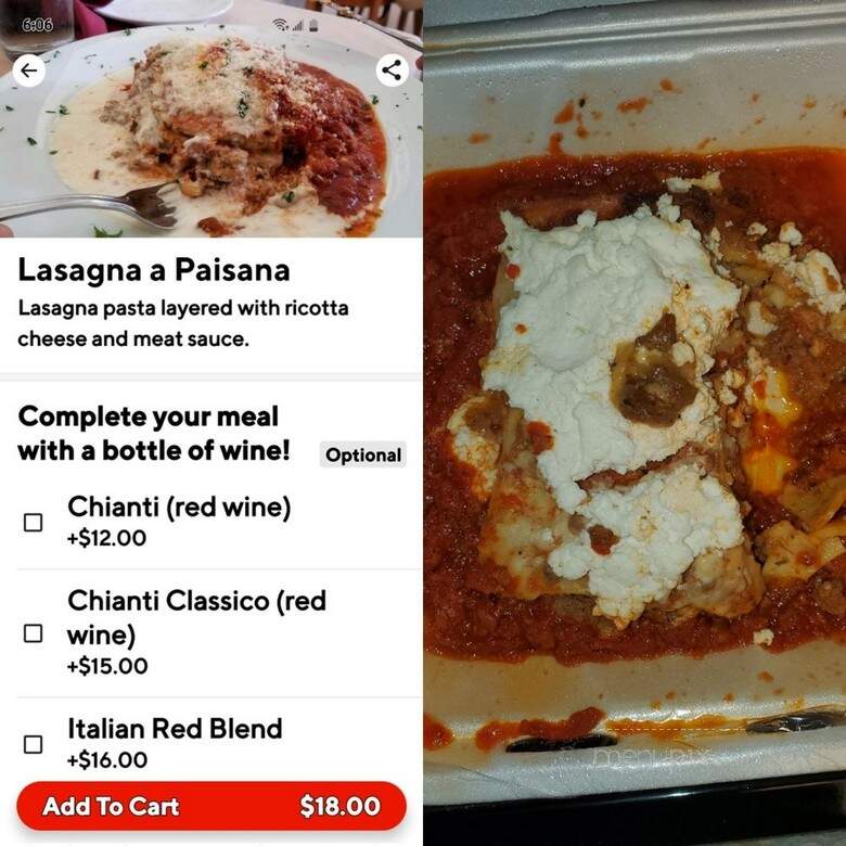 Pino's Cucina - Ladera Ranch, CA menu_pic