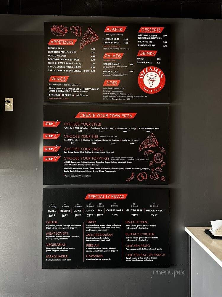 Pizza Man - Van Nuys, CA menu_pic