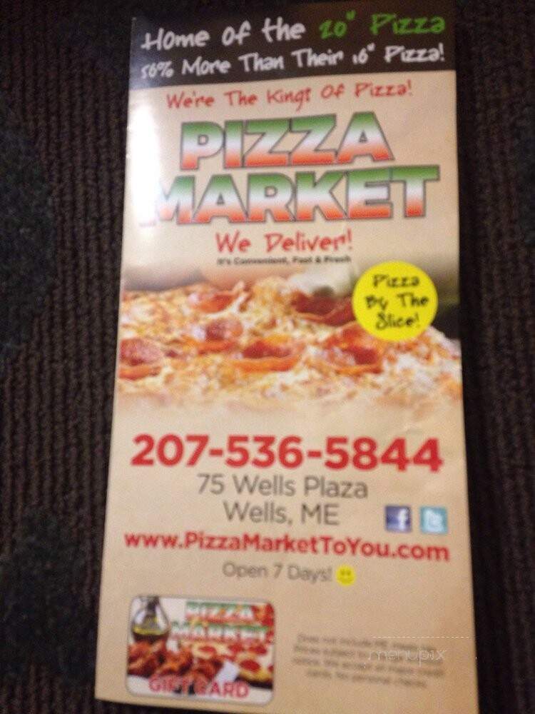 Pizza market - Wells, ME