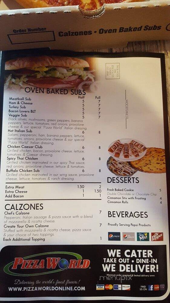 Pizza World - Creve Coeur, MO menu_pic