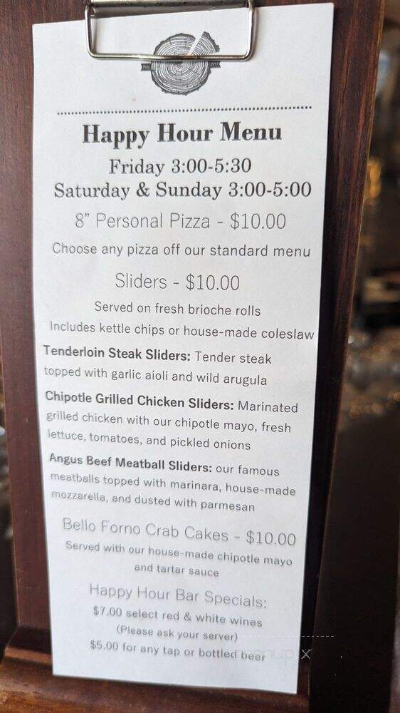 Pizzeria Bello Forno - Orcutt, CA menu_pic