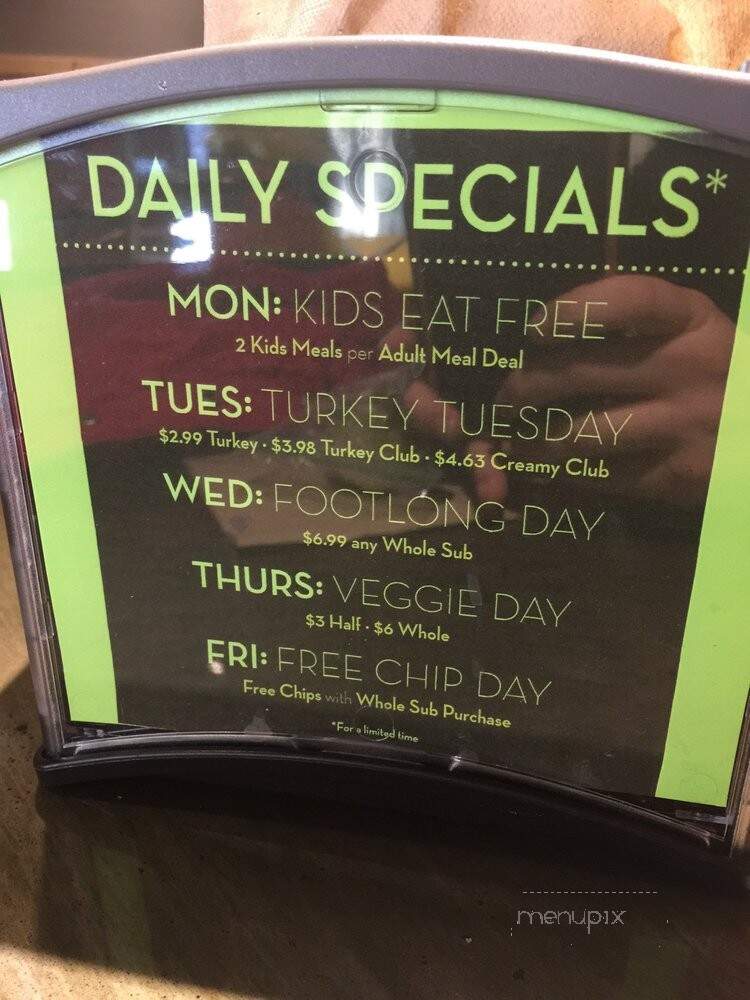 Planet Sub - Tucson, AZ menu_pic