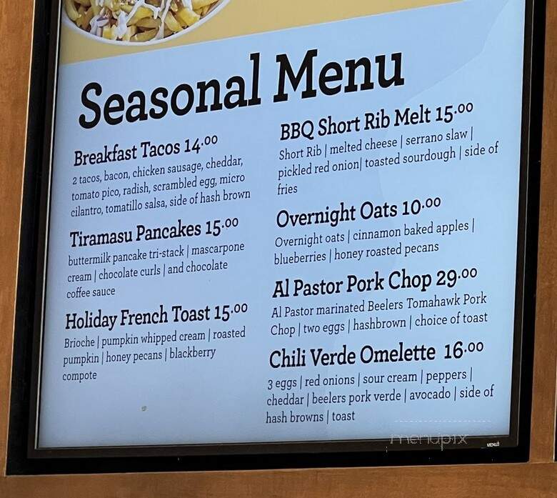 Poached Kitchen - Downey, CA menu_pic