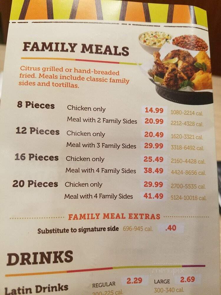 Pollo Campero - Arlington, TX menu_pic