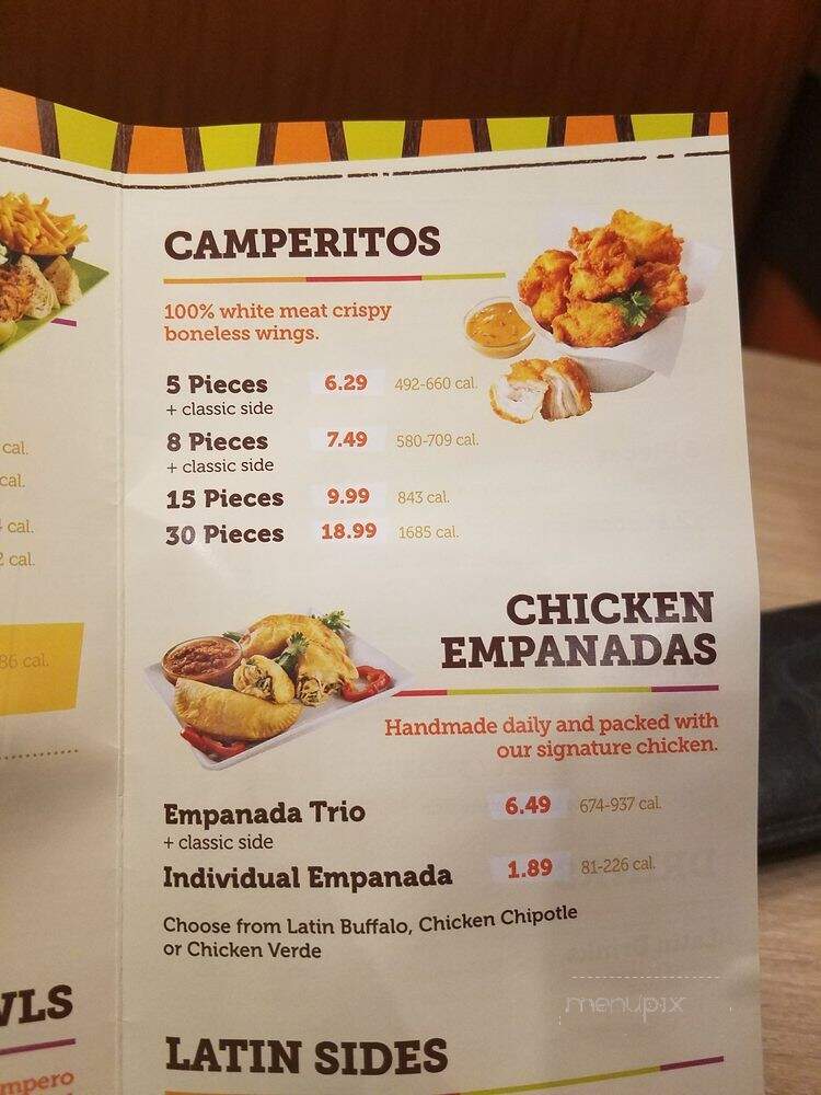 Pollo Campero - Arlington, TX menu_pic