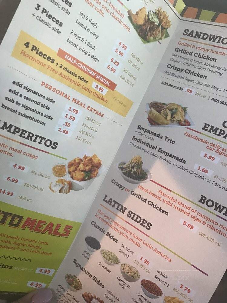 Pollo Campero - Houston, TX menu_pic