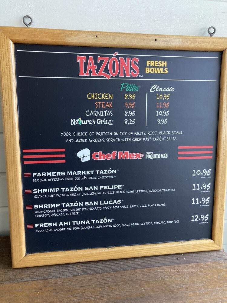 Poquito Mas - Buena Park, CA menu_pic