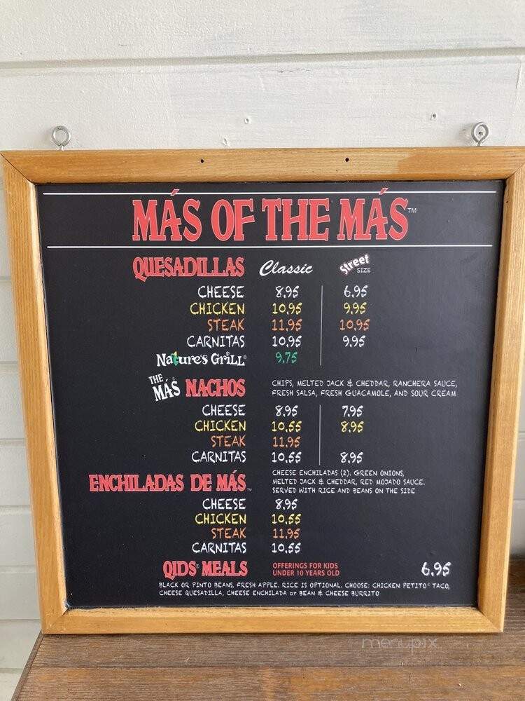 Poquito Mas - Buena Park, CA menu_pic