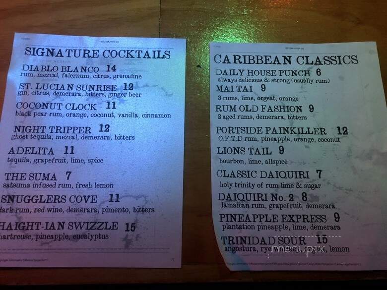 Portside Lounge - New Orleans, LA menu_pic