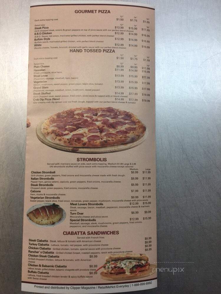 Pranzi Pizza - Middle River, MD menu_pic