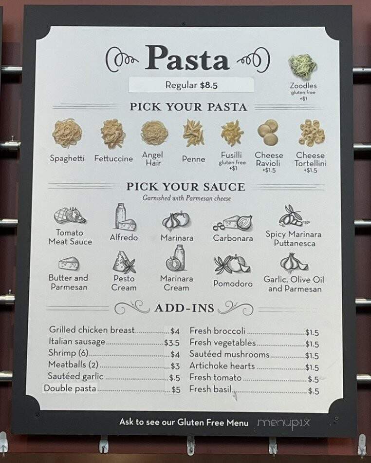 Presto Pasta - Santa Clarita, CA menu_pic