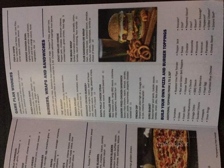 PT's Gold - Las Vegas, NV menu_pic