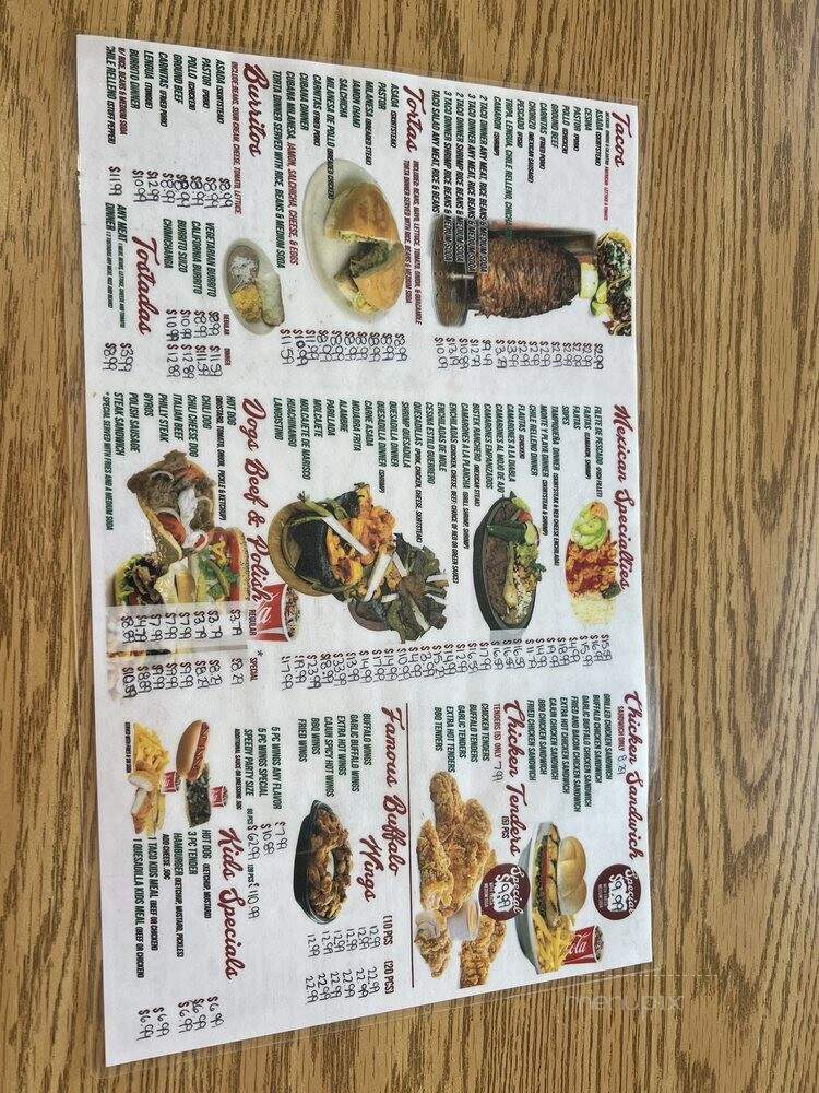 Pueblo Viejo - Mount Prospect, IL menu_pic