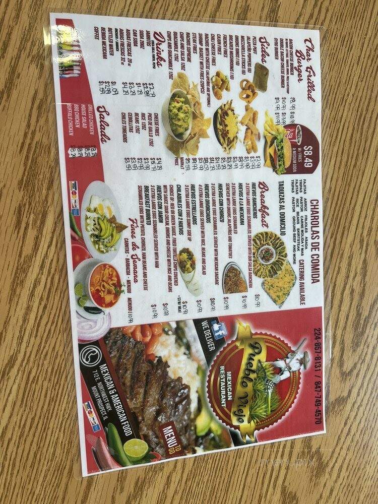 Pueblo Viejo - Mount Prospect, IL menu_pic