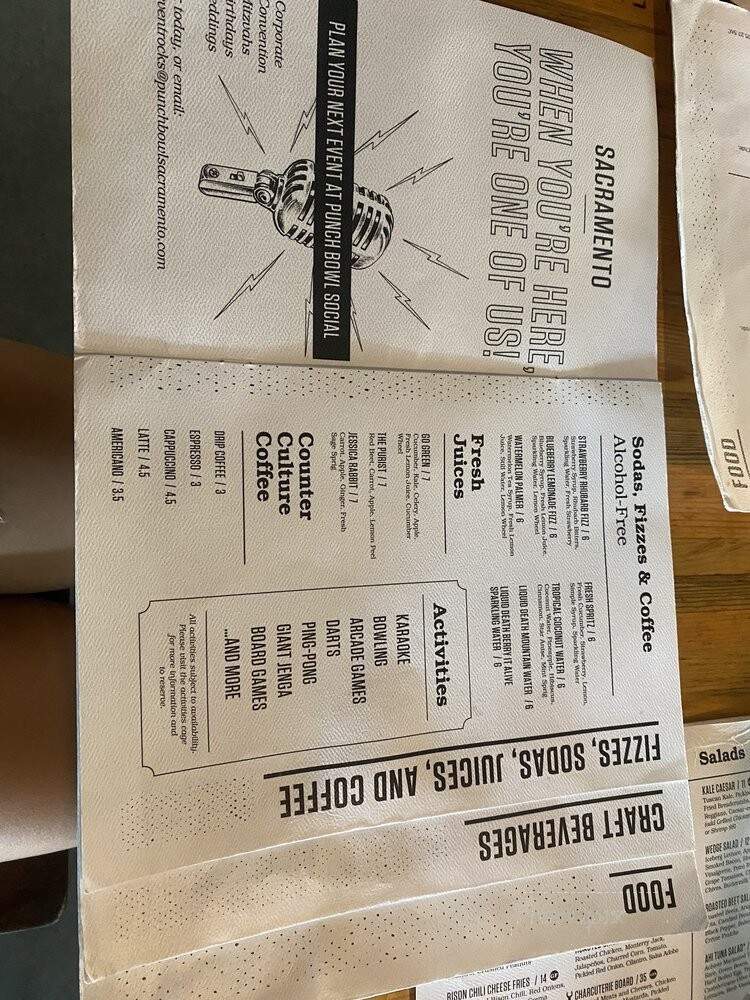 Punch Bowl Social Sacramento - Sacramento, CA menu_pic