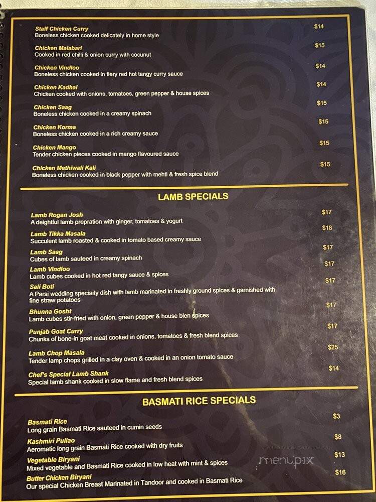 Punjab Indian Cafe - Miami, FL menu_pic
