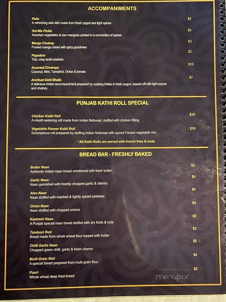 Punjab Indian Cafe - Miami, FL menu_pic