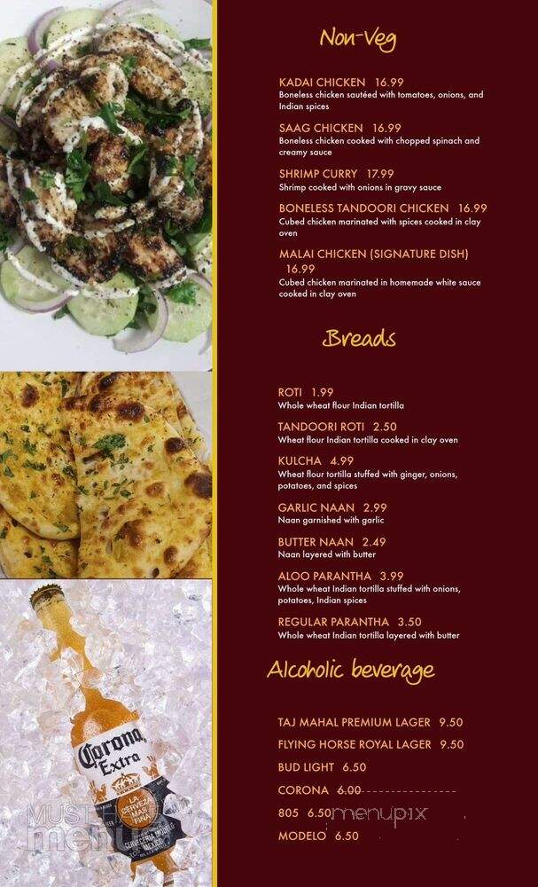 PunjabTandoori Grill - Yuba City, CA menu_pic