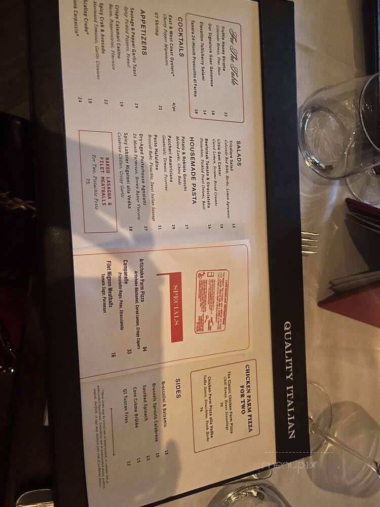 Quality Italian - Denver, CO menu_pic