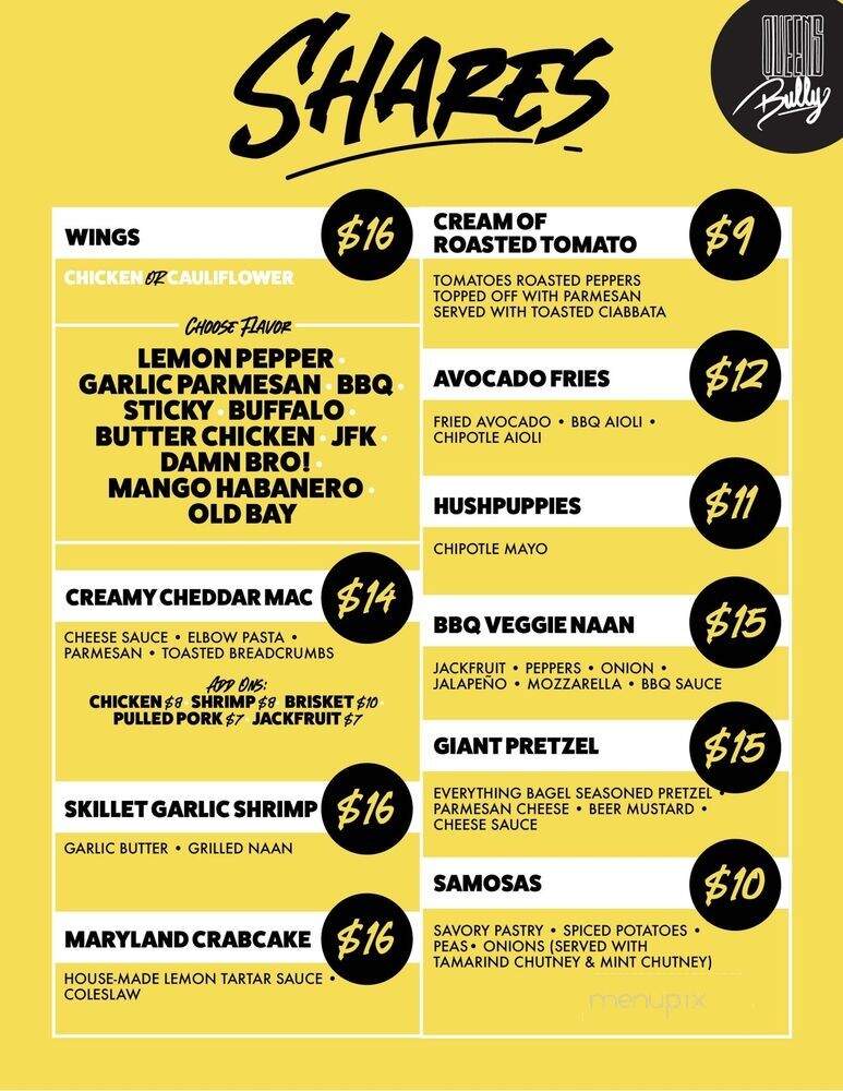 Queens Bully - Forest Hills, NY menu_pic
