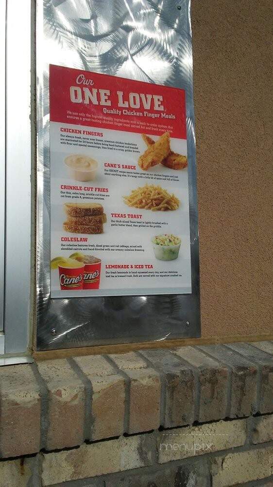 Raising Cane's Chicken Fingers - Dallas, TX menu_pic