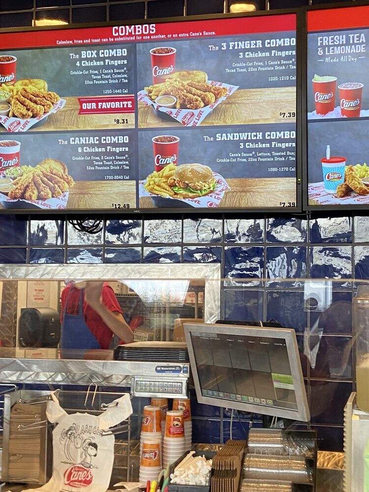 Raising Cane's Chicken Fingers - Reno, NV menu_pic