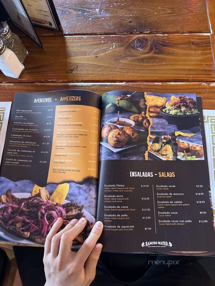 Rancho Mateo - North Bergen, NJ menu_pic