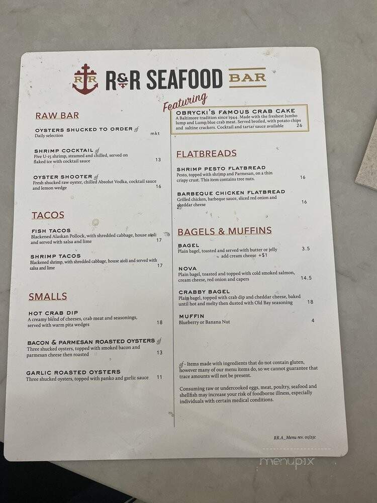 R&R Seafood Bar - Baltimore, MD