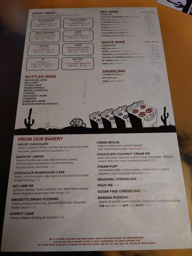 Range Cafe - Albuquerque, NM menu_pic