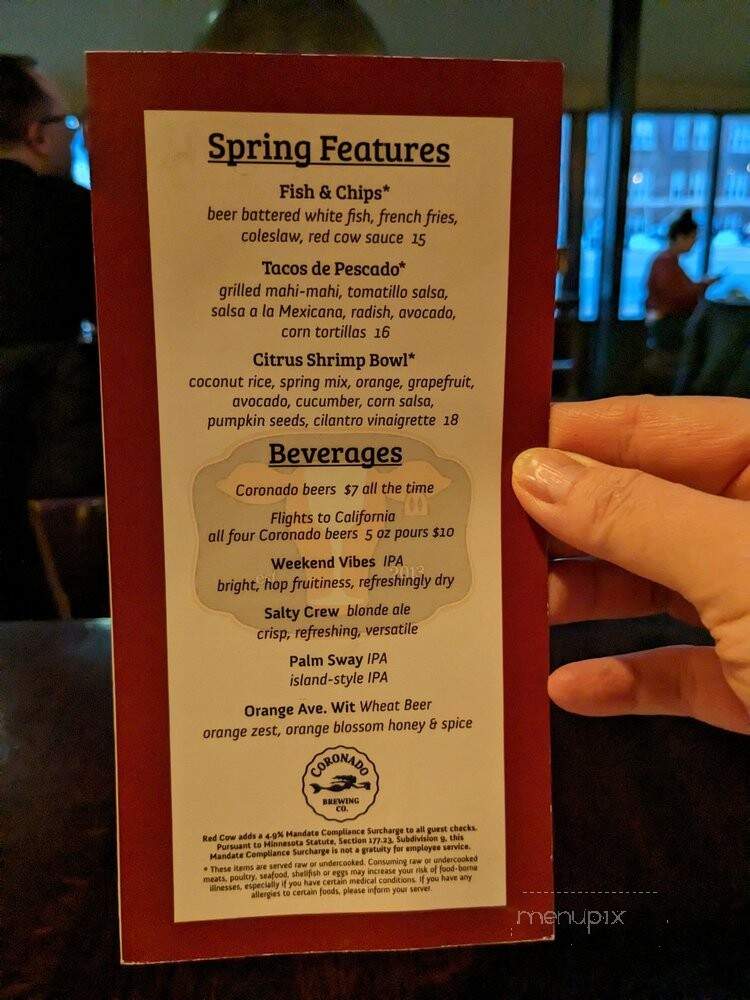 Red Cow Uptown - Minneapolis, MN menu_pic