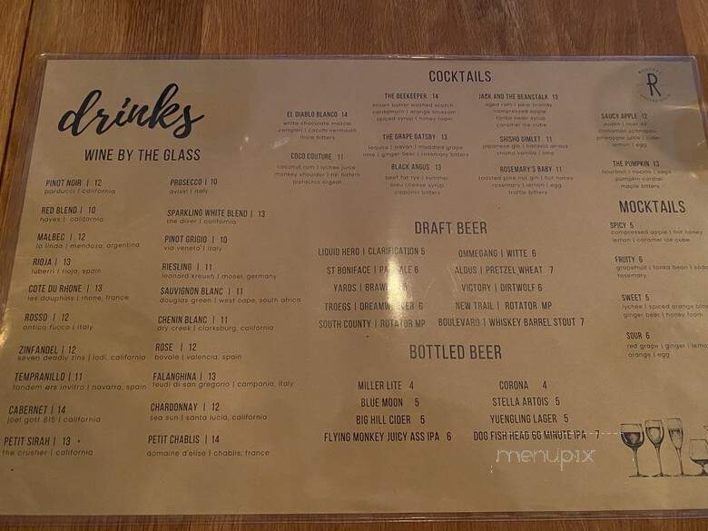 Revival Social Club - York, PA menu_pic