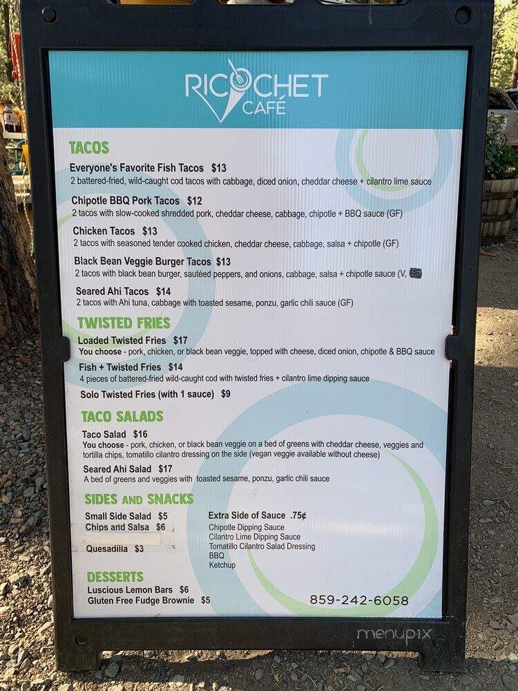 Ricochet Cafe - Clio, CA