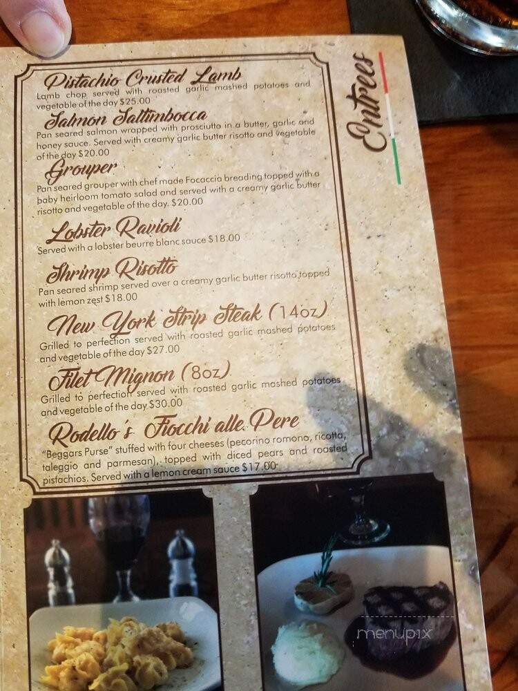 Rodello's Italian Restaurant - Leesburg, FL menu_pic