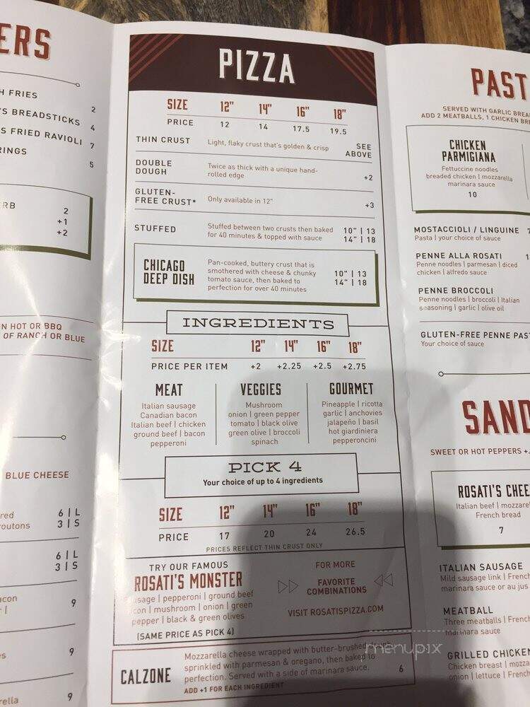 Rosati's Pizza - Valrico, FL menu_pic