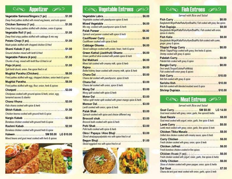 Ruma's Kitchen - Woodside, NY menu_pic