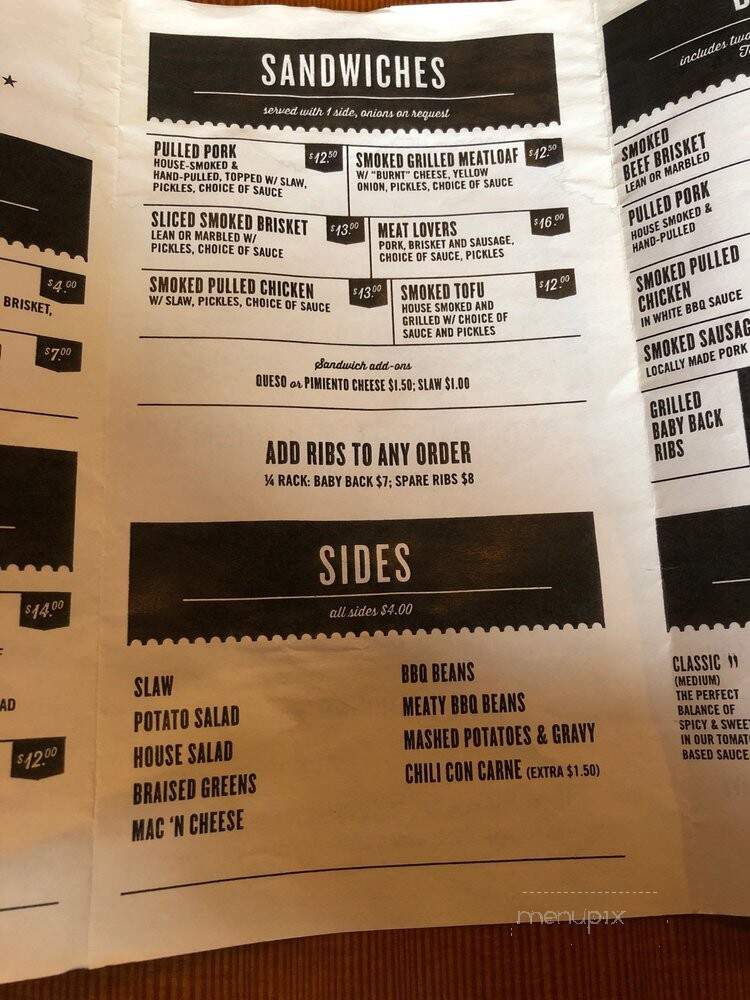 Russell Street Bar-B-Que - Portland, OR menu_pic