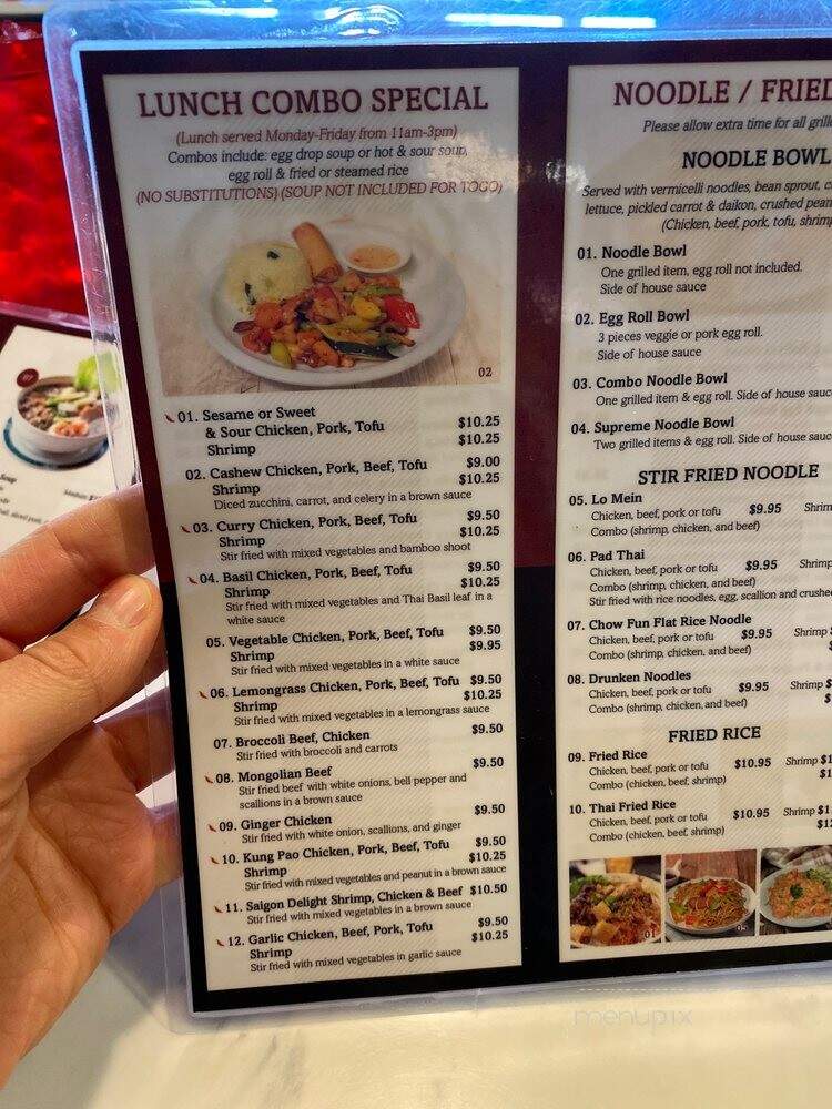 Saigon Grill III - Fort Collins, CO menu_pic