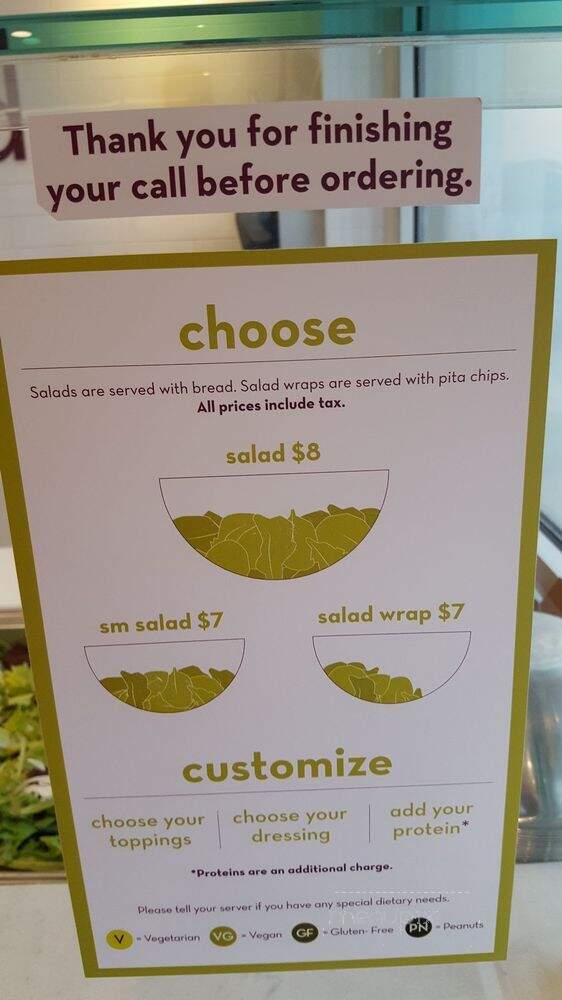 Salata - Pasadena, TX menu_pic